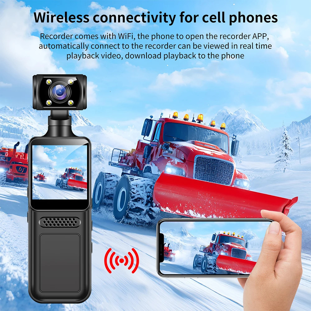 4K Ultra HD Action Mini Camera 180 Rotatable Vlog Wifi Sports Cam Waterproof Case Helmet Travel Bicycle Driver Recorder 250526