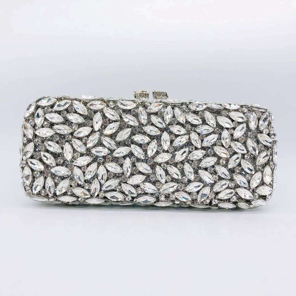 XIYUAN Women Gold Sier Green Blue Party Clutches Dinner Bridal Elegant Evening Bag Dia Wedding Crystal Metal Handbag Purse