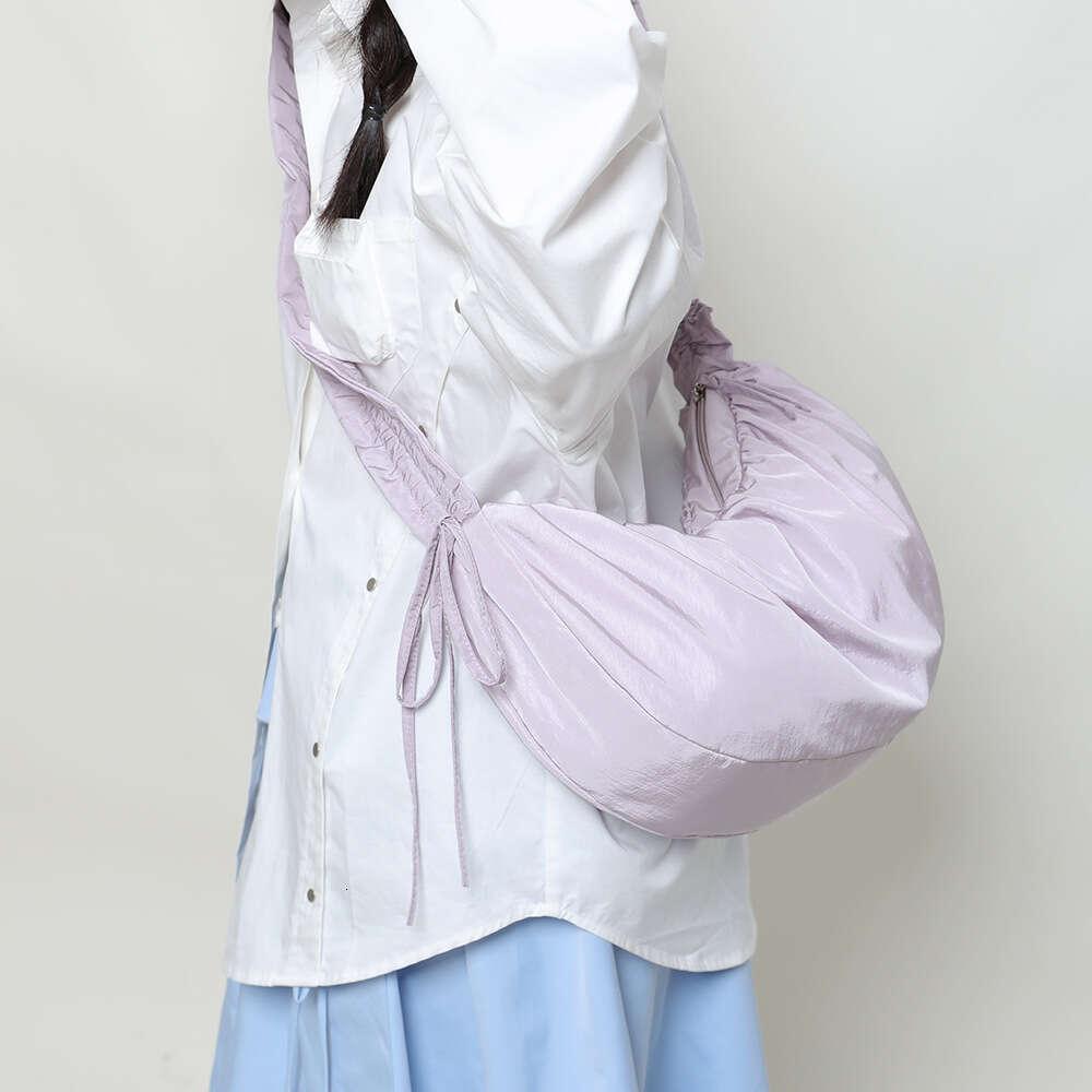 Korean Wrinkled Mercerized Cloud Niche Designer Underarm Shoulder Large Capacity Dumpling Nylon Crossbody Bag