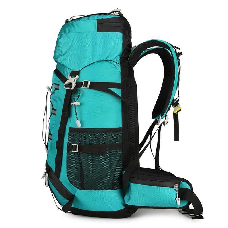 60L Hiking Backpack Men Outdoor Waterproof Mountaineering Backpacks Large Capacity Travel Camping Storage Bags 2296 W250603
