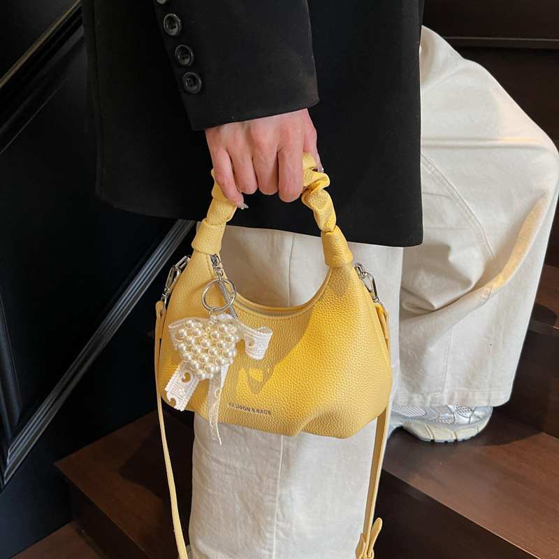 designer Niche Design Pleated Handbag Underarm Women's Bag 2025 Summer New Korean Style Trendy Shoulder Bag High-end Crossbody Bag