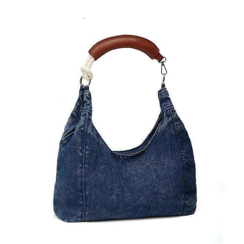 Hot Selling Premium Denim Tote Soft Leisure Commuting Underarm Spice Girl Shoulder Bag Designer Bags
