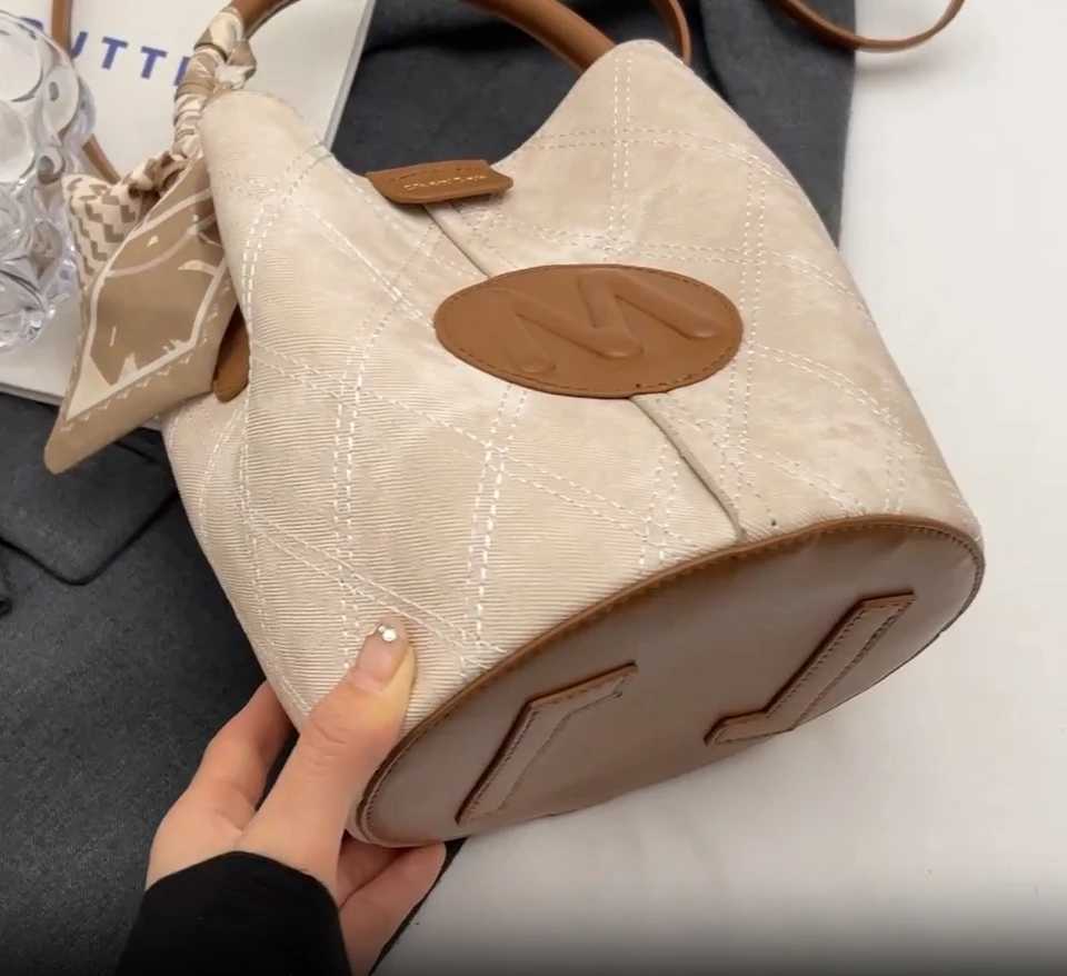 High-end trendy bucket bag for women 2025 new shoulder bag crossbody bag fashionable retro handbag for women XJ250604