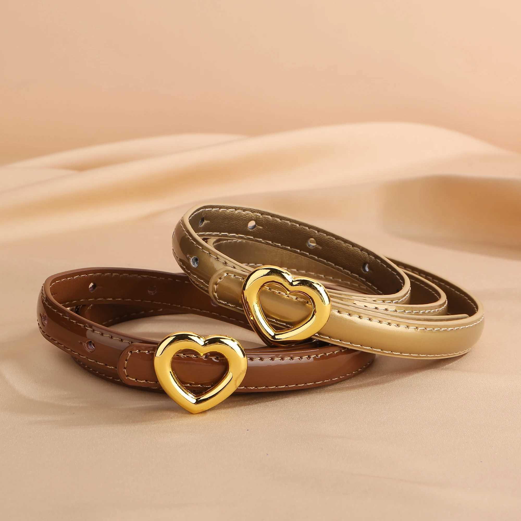 Genuine Leather Women Fashion Belt Metal Buckle Waistband For Dress Jeans Golden Buckle Adjustable Luxury Women Belts W250604