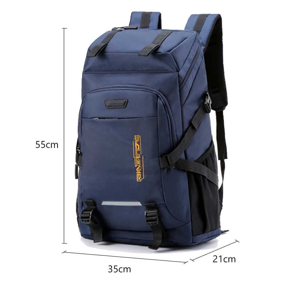 50L Outdoor Camping Backpack Hiking Bag Men Travel Bags Sports Tactical Rucksack Waterproof Climbing Mountaineering Bags XA935WA W250603