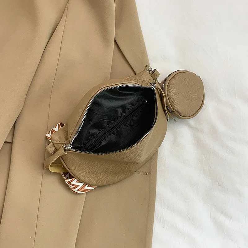 Small Semicircle Saddle Shoulder Crossbody Bags For Women Pu Leather Waist Bag Anti Theft Casual Chest Bag Fashion Belt Bag W250604