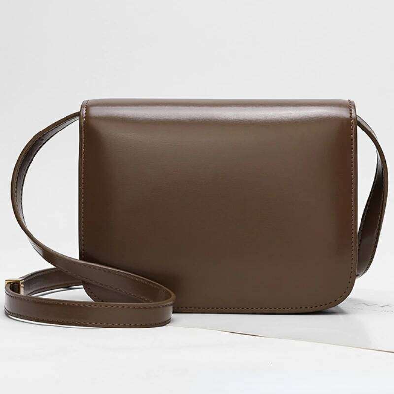 Women's Bags Designer New Tofu Brand Top Quality Smooth Genuine Leather One Shoulder Messenger Fashion Women's Small Square Box Bag