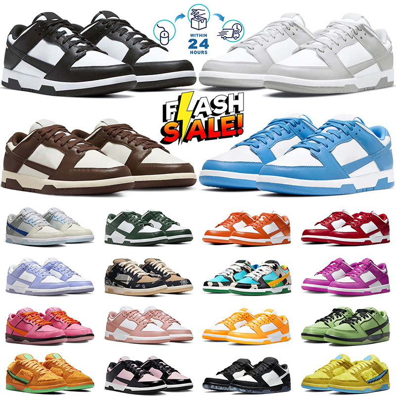 Designer Sneakers Casual Shoes for Men Sneaker Panda Triple White Black Medium Olive Grey Fog Syracuse Women GAI Outdoor Mens Trainers