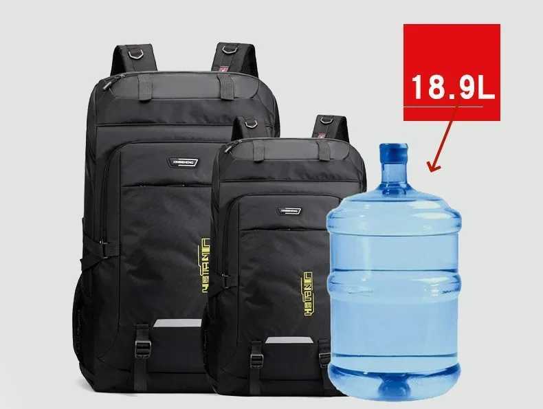 60L 80L Hiking Camping Backpack Nylon Waterproof Large Capacity Luggage Rucksack Men Women Outdoor Climbing Travel Sports Bag W250603