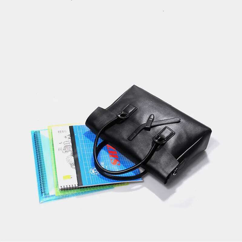 Genuine Leather Women Briefcase Business 14 Inch Laptop Handbags Female Crossbody Bag Ladies Computer Shoulder Messenger Bags