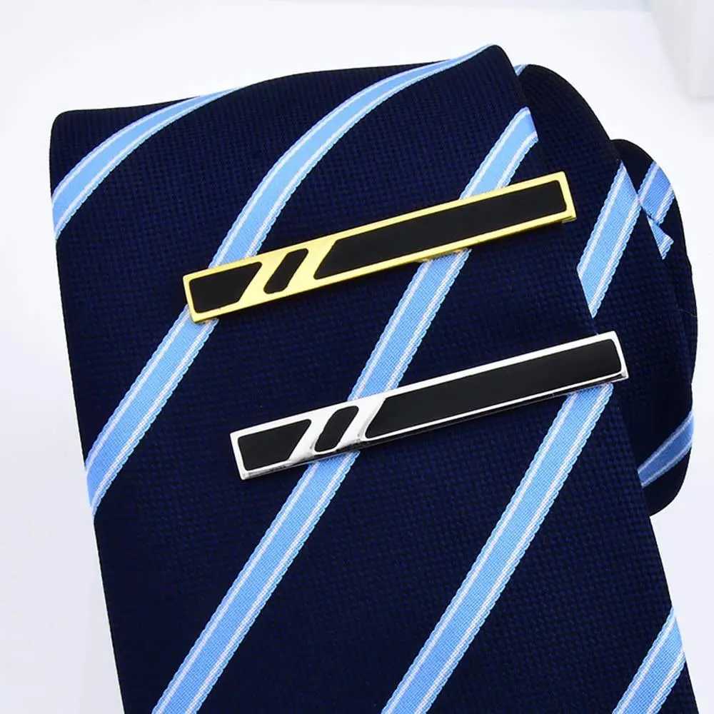 Fashion Clasp Wedding Gift Style Tie Clamp Pin Necktie Simple Clip Golden Jewel Men Metal Tie Clips W250604