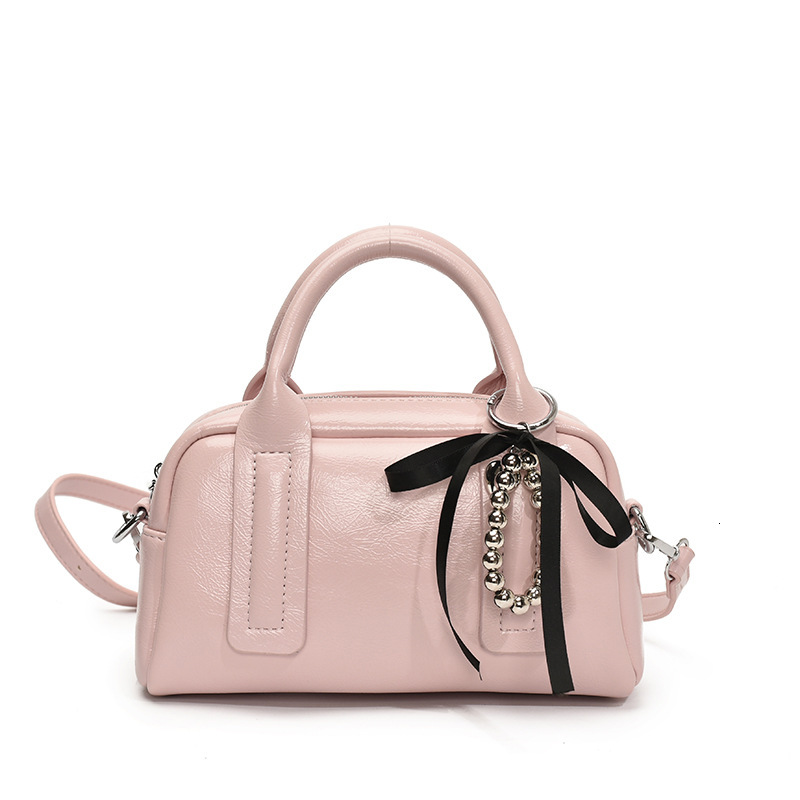 designer Korean Style Trendy Handheld Boston Bag for Women New Simple Shoulder Pillow Bag High-Quality Niche Crossbody Bag