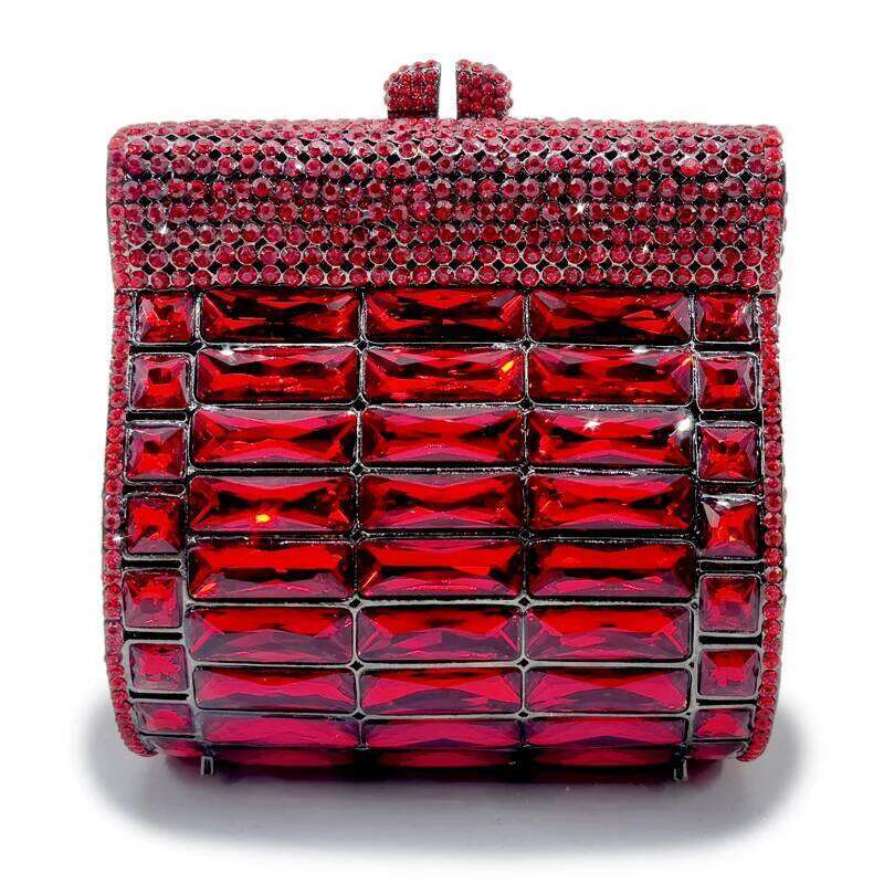 Crystal Glass Women Dress Mini Case Designer Handbags Wedding Bride Clutch Purse Rhinestone Dinner Bag Banquet Clutches