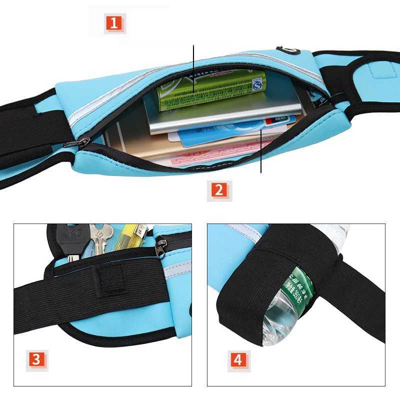 Running Bag Women Waist bag Belt bag Men Sports Fanny Pack Mobile Phone Bag Gym Running Cell Phone Jogging Run Cycling Bag W250604