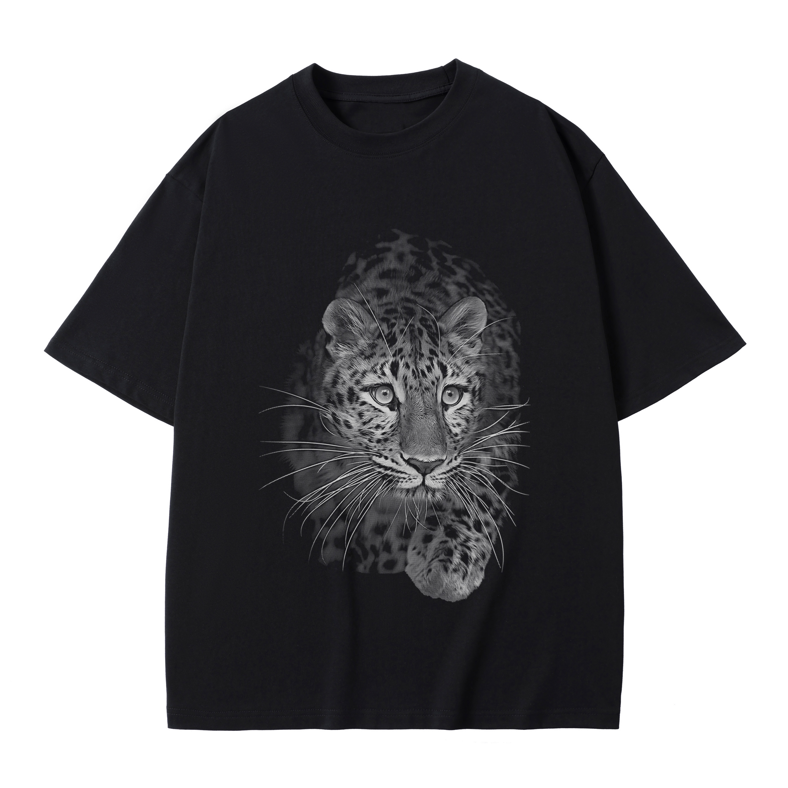 T-shirt men's top designer cotton T-shirt Silver the leopard short sleeved clothing high-quality fashionable T-shirt BROADTRUE