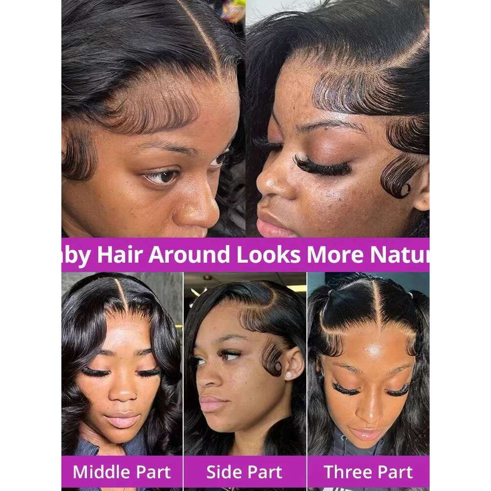 Loose Deep Wave 13x6 HD Frontal Brazilian Curly Wigs 13x4 Human Lace Front Wig Preplucked Remy Hair