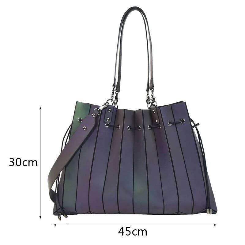 Women's Bags Designer Lawaia Lattice Single Shoulder Pu Stripe Bag Reflection 1Pc Fashion Small Capacity Ordinary Accessories Less Is More For Gi