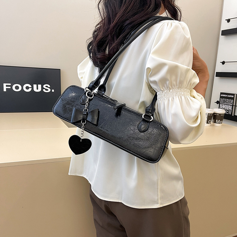 Texture Fashion Women's Small Bag New Multi functional Shoulder Underarm Bag French Niche Design Rectangular Bag Designer Women's Shoulder B