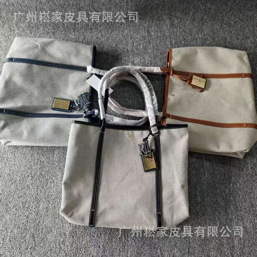 Women's Bags Designer Women's Bags Designer Laf Leather Canvas Tote New Handbag Spring Summer Versatile Large Capacity Mommy Bag Commuter