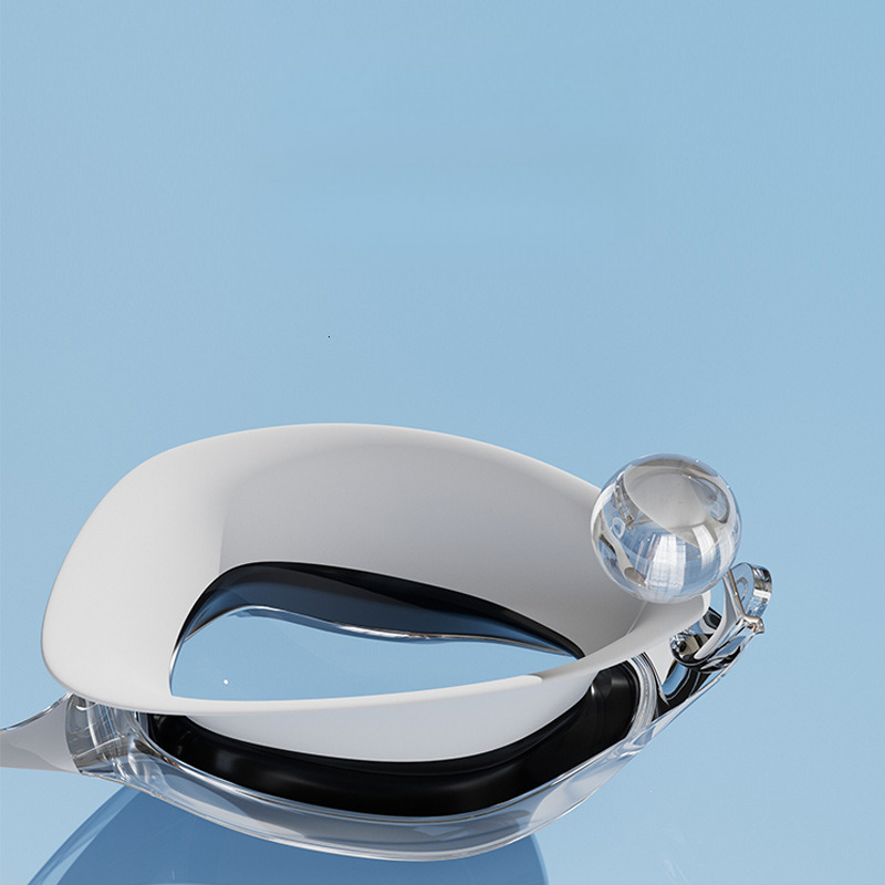 Summer New Waterproof Anti-Fog Transparent HD Diving with Integrated Earplugs Unisex Large Frame Swimming Goggles