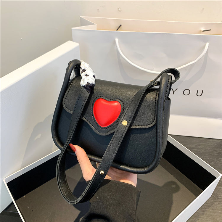 New Style 2025 Fashion Small Square Bag Summer New Simple Style Versatile Shoulder Crossbody Bag Niche Patchwork Heart Underarm Bag New Free Delivery 