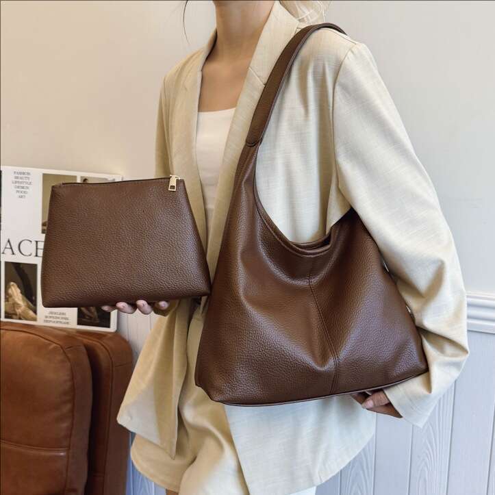 Large Capacity Commuter Tote for Women, New Fashionable Shoulder Bag, Casual Handbag, Mother and Child Bucket Bag