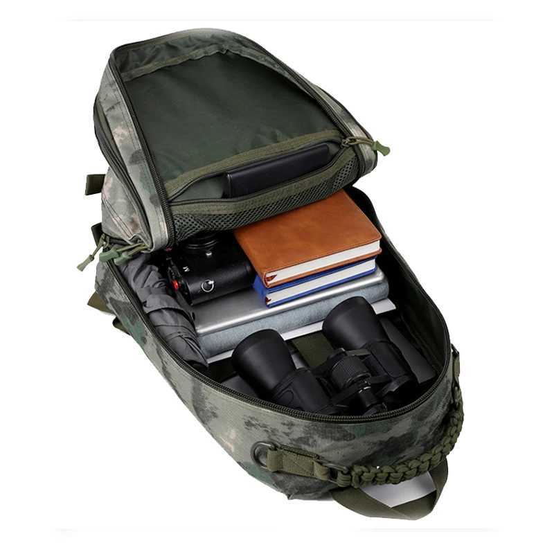 Multi-functional Waterproof Tactical Backpack Camouflage Bag Fan Bags Outdoor Hiking Travel Camping Sports W250603