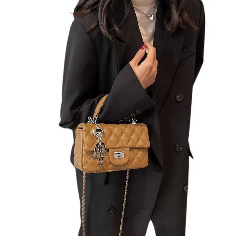 Trendy Commuter Womens Crossbody Bag Diamond Pattern Chain Small Square Bag Versatile Single Shoulder Bag Fashionable AE Stock XJ250604