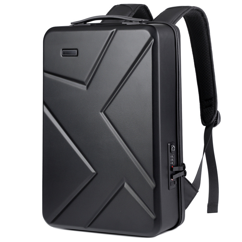 Free Shipping Hard Shell Outdoors Backpack Designer Bag Large Capacity ABS Laptop Bag USB Men's Backpack Hard Shell Bag Wholesale