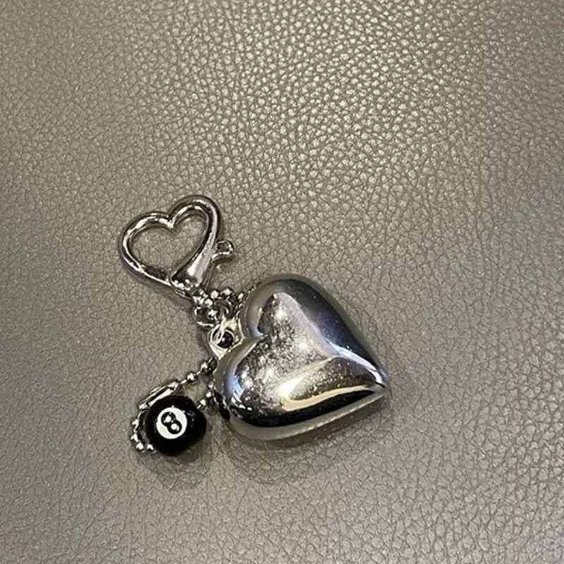 Keychain Y2K Red heart-shaped pearl valentine day gift New Design purse charms Car Goth Vintage Cute keychain accessory W250604