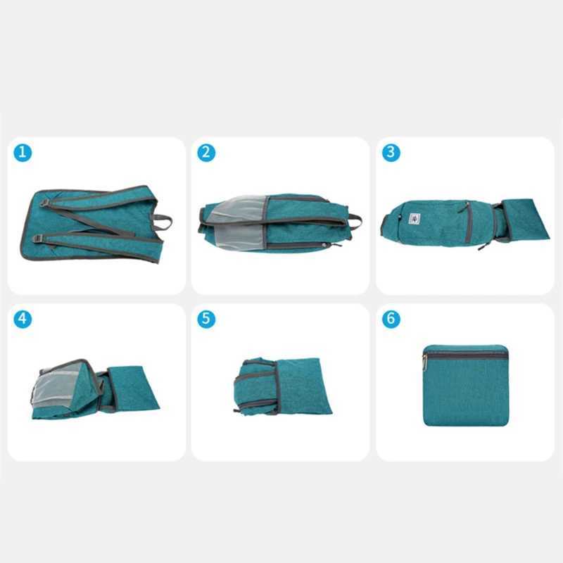 20L Portable Foldable Backpack Men Women Ultralight Casual Folding Bag Outdoor Climbing Cycling Hiking Knapsack Travel Daypack W250603