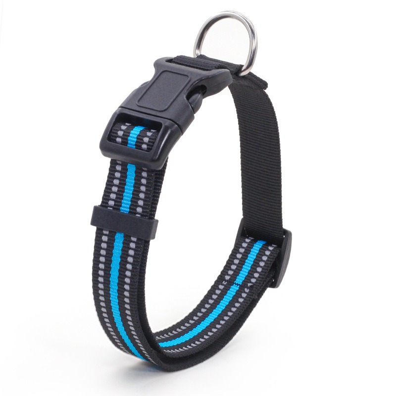 Chew Proof Dog Leash with Steel Wire Core and Reflective Nylon Handle for Medium Large Dogs - 1.2m / 1.5m