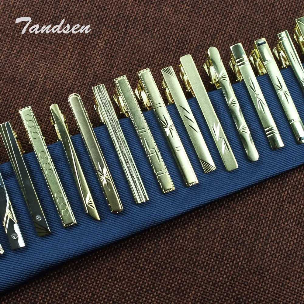 Tie Clip Classic Simple Style Pin Clasp Bar Rose Gold Color Male Business Necktie Clip Clasp Metal Men Jewelry W250604