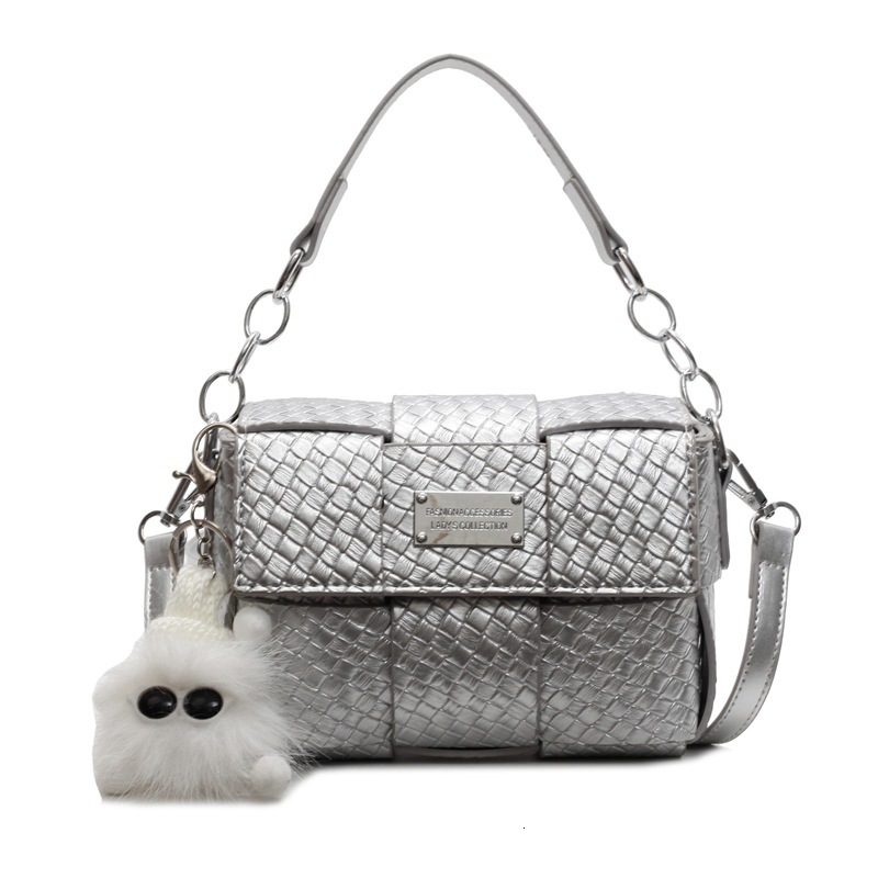 designer Hot-Selling Niche Versatile Woven Pattern Single Shoulder Underarm Bag for Women Retro Casual Handbag Crossbody Small Square Bag