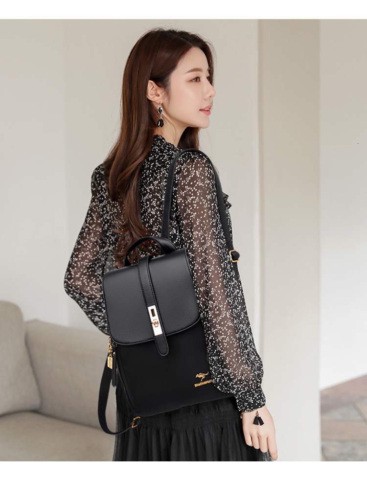 Free Shipping Women's Backpack 2025 New Korean Style Versatile Soft Leather Bag Designer Bag Simple Large Capacity Travel Outdoors Ladies Backpac