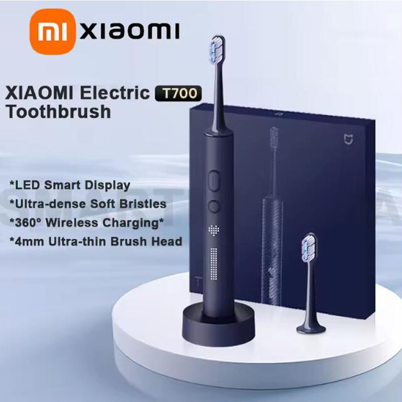 XIAOMI MIJIA Sonic Electric Toothbrush T700 Portable Whitening Teeth Ultrasonic Vibration Oral Cleaner Brush Smart APP LED