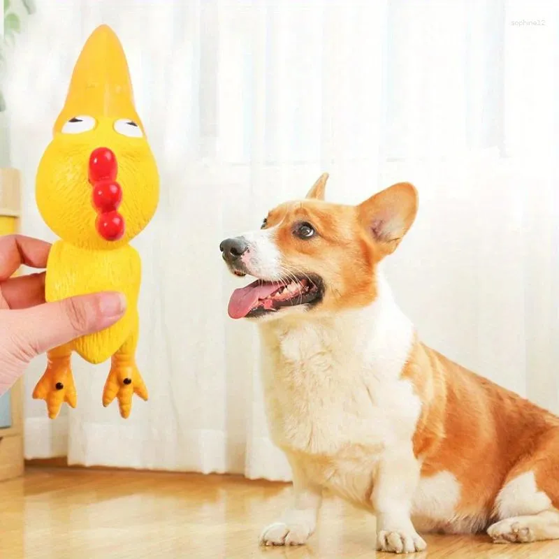 Squeaky Chewy Bird Pet Toy Interactive Canine Natural Latex Bird-Shaped Plaything Chew Dog Puppy Toy 2pcs/Pack