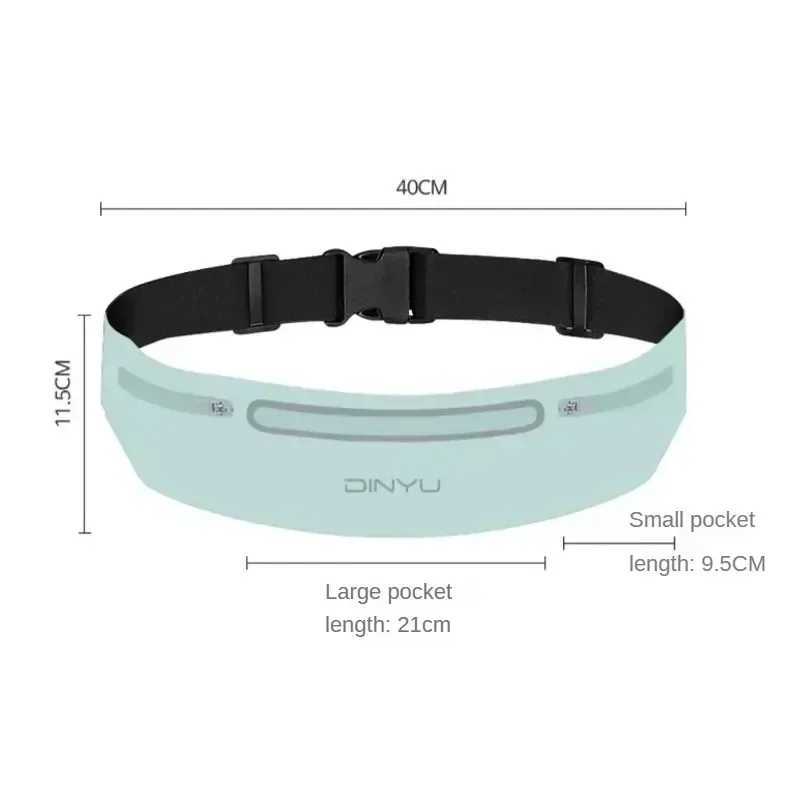 Sports waist bag Fanny bag wallet adjustable running bag portable phone holder gym waist belt cycling men and women. W250604