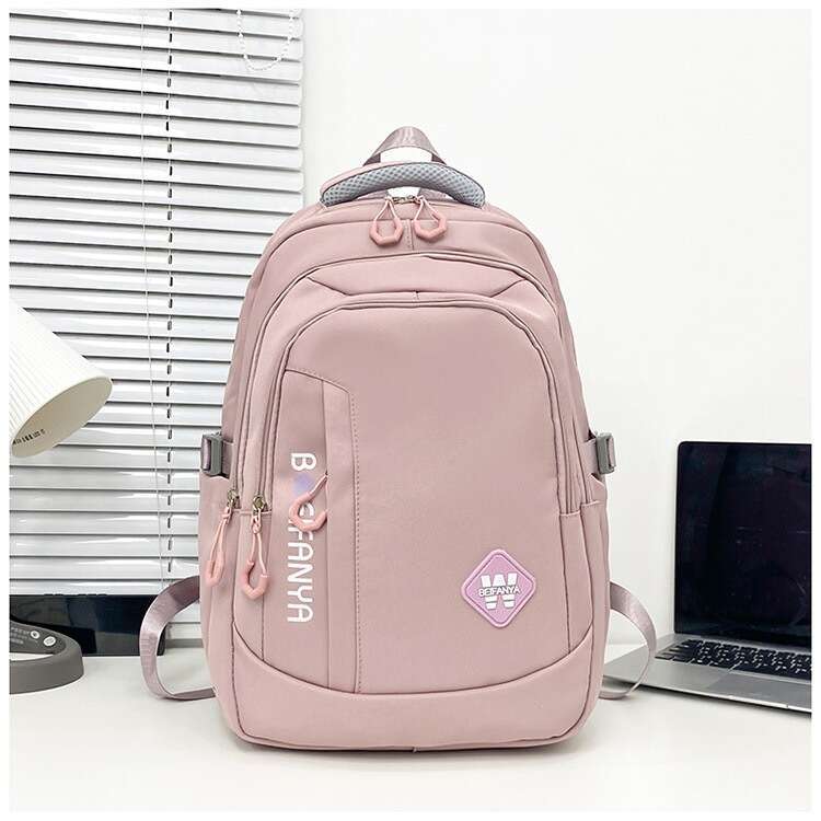 Large Capacity Lightweight Bag for Girls Middle School Students New Trendy Boys Burden-Reducing Spine Protection Backpack