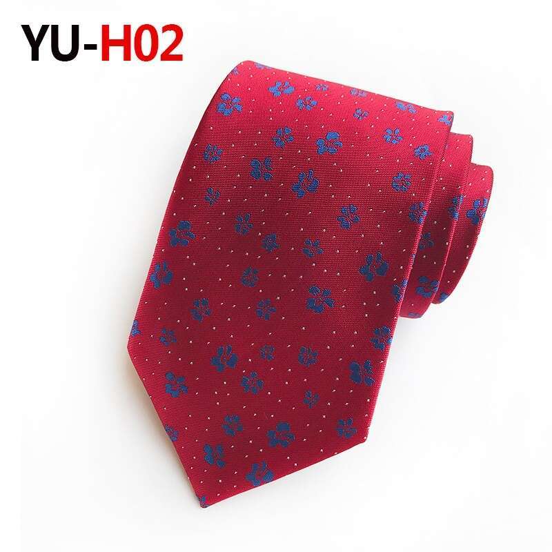 Men's Elegant Silk Necktie for Weddings and Parties