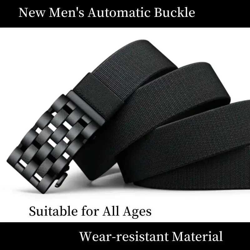 New Mens Automatic Buckle Wear-resistant Durable Belt for Middle-aged And Young Casual Leather Belt Fashionable Business W250604