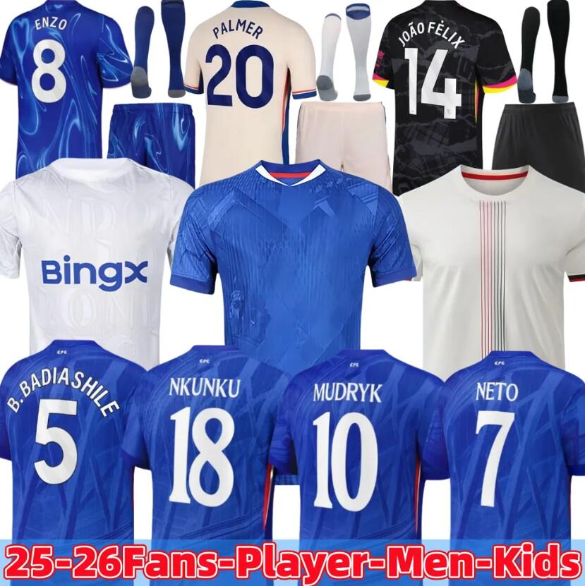 25 26 chelseas fc jersey CAICEDO Nkunku PALMER soccer jerseys Disasi 2025 2026 Enzo Mudryk Cucurella football shirt SANCHO Guiu Veiga Adarabioyo JAMES COLWILL
