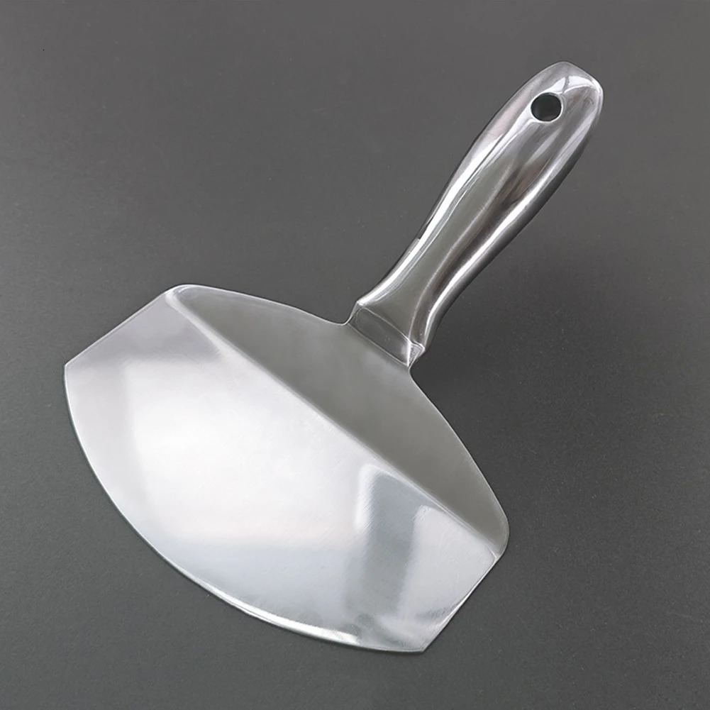 Stainless Steel Bucket Scoop Putty Knife Scraper Drywall and Plaster Tool for Clean Paint Mortar Etc 250527