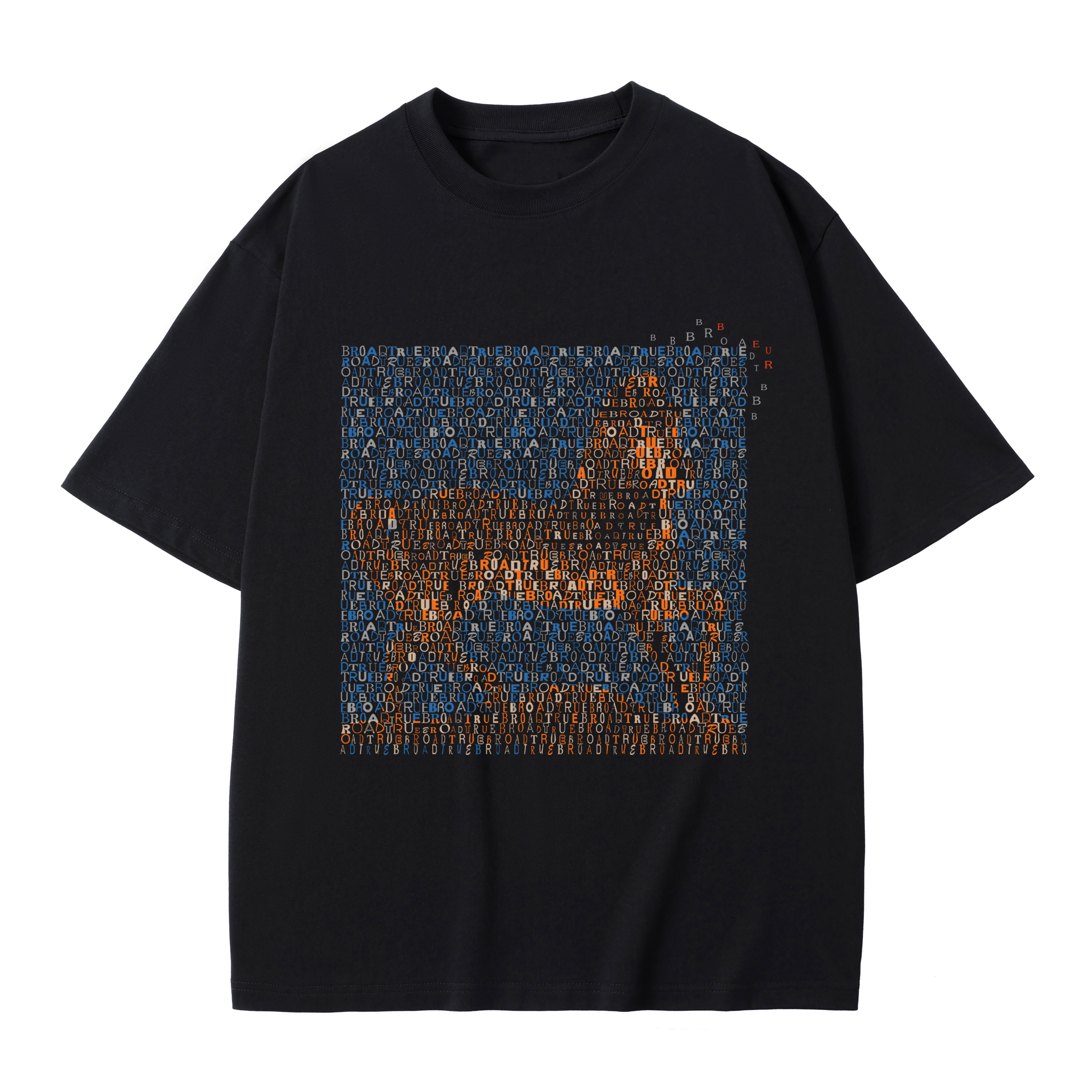 T-shirt men's top designer cotton T-shirt The Shadow of the Horse short sleeved clothing high-quality fashionable T-shirt BROADTRUE