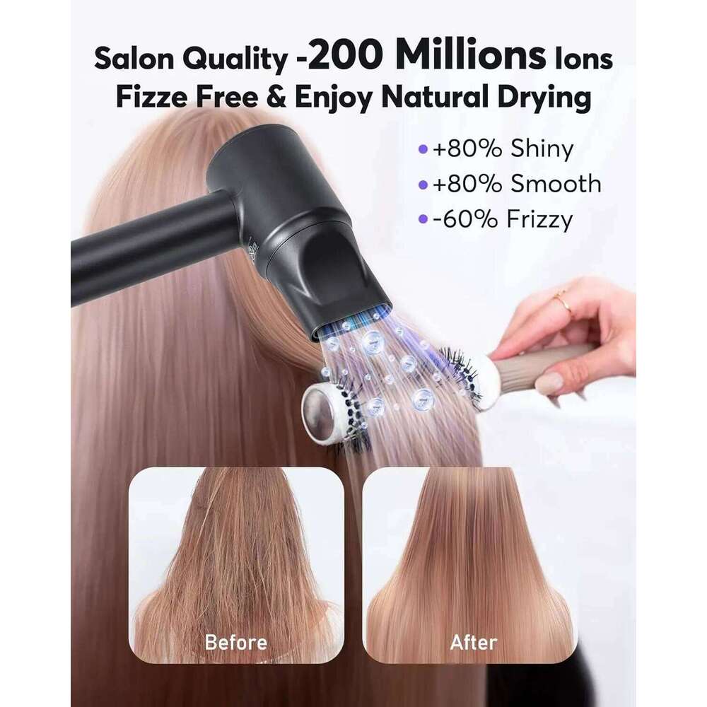 High-Speed Hair 110000Rpm Brushless Motor Negative Ionic Blow Dryer 36M/S Thermo-Control Fast Drying Women Profession Care