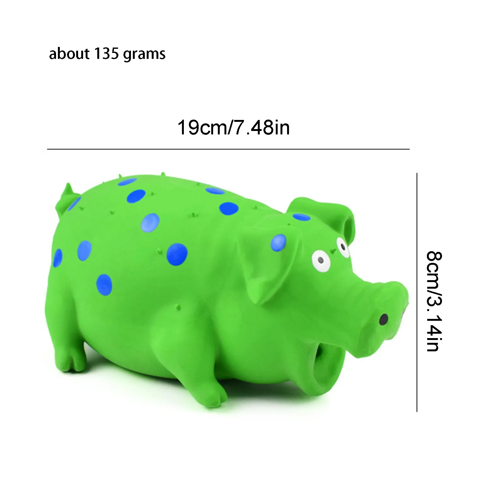 Latex Chewing Pig Dog Toys Bite-Resistant Grunting Oinks Squeaker Pet Teeth Cleaning Supplies Interactive Toys Dog Accessories 2pcs/Pack