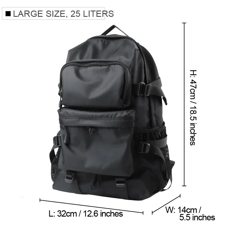 Sell Well Casual Street Style Male Backpack Large Capacity 17inch Laptop Travel BackPack Tiding University College Schoolbag 250530