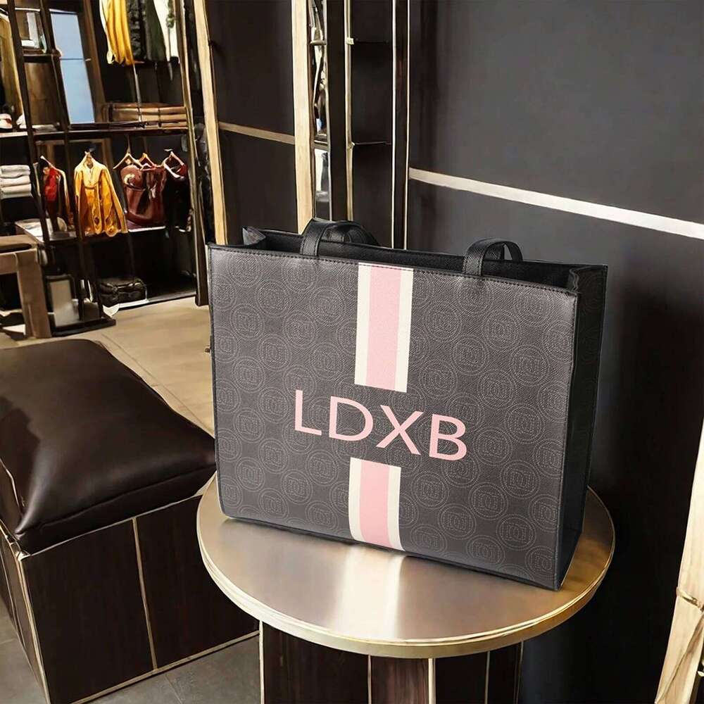 2024 Women's Large Capacity Classic Versatile Shoulder Letter Handheld Shopping Bag