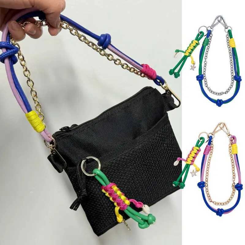 Stainless Steel Rope Braided Keychain Fashion Robot Design Ladies Chain Bag Pendant 2025 New Handmade Car Key Pendant W250604