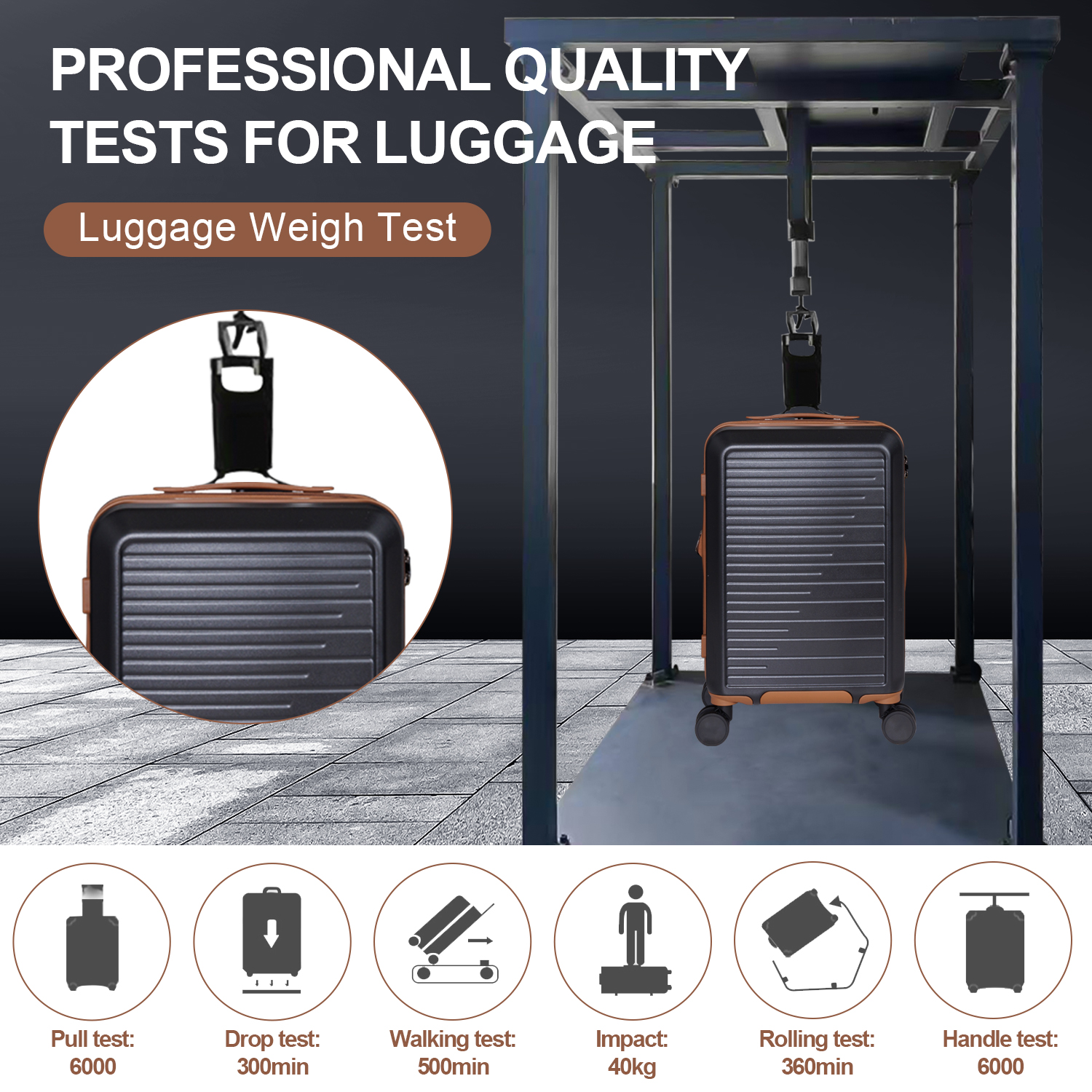 Expandable Carry - On ABS Luggage Sets with TSA Lock for Personal Travel and Business Trips, Set of 5